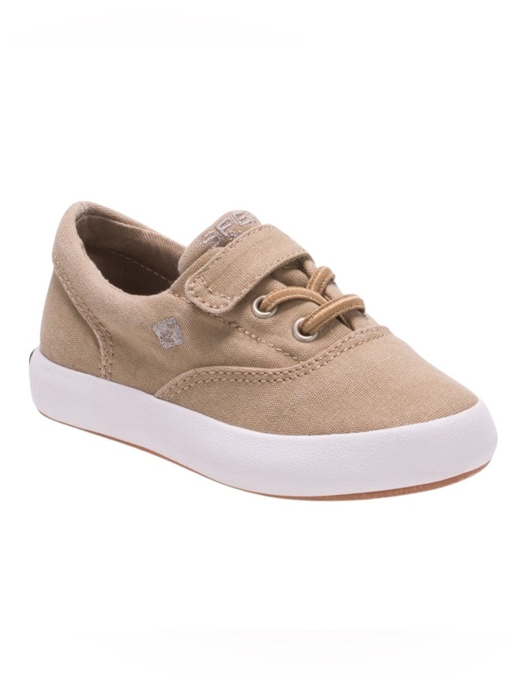 SPERRY Top-Sider SP Wahoo Jr. Khaki Canvas Sneakers Shoes NIB Boys